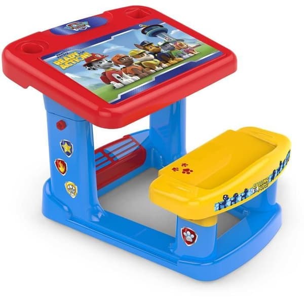 Paw Patrol skrivbord - CHICOS - Med pennfack - Bred sits och fotstöd