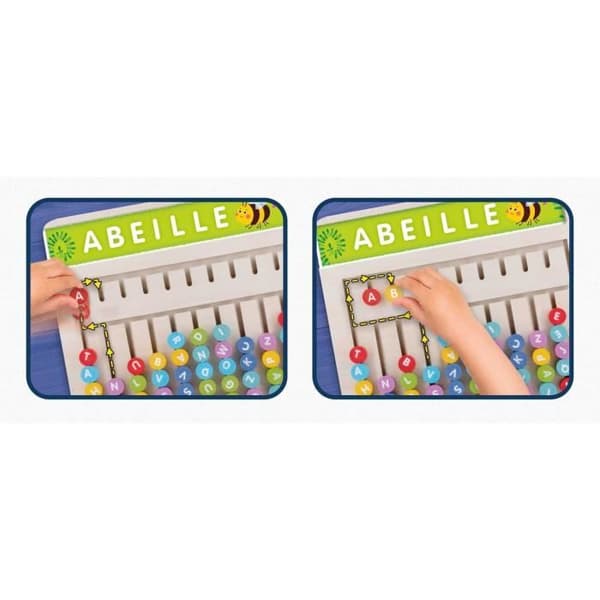 Sammansätt-ord - Montessori Spel - MONTESSORI - Träpanel, Magnetiska Bokstäver och Siffror