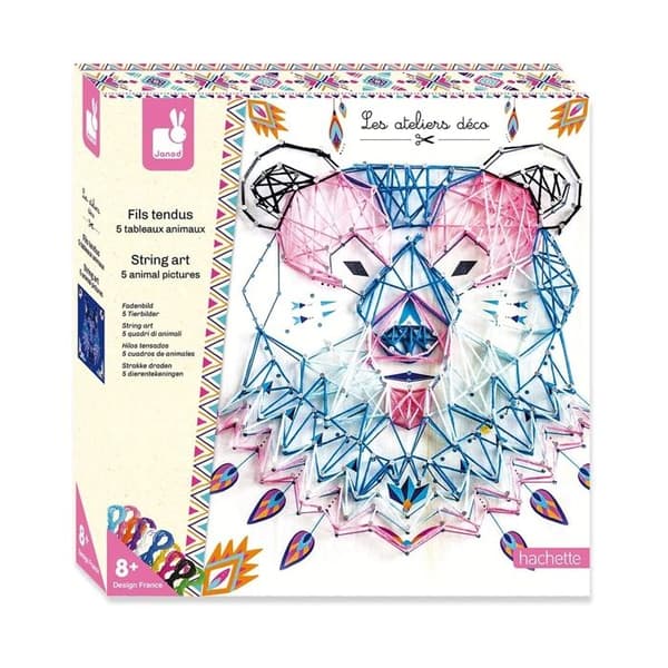 Kreativt kit - JANOD - Djursträckta trådar - Flerfärgad