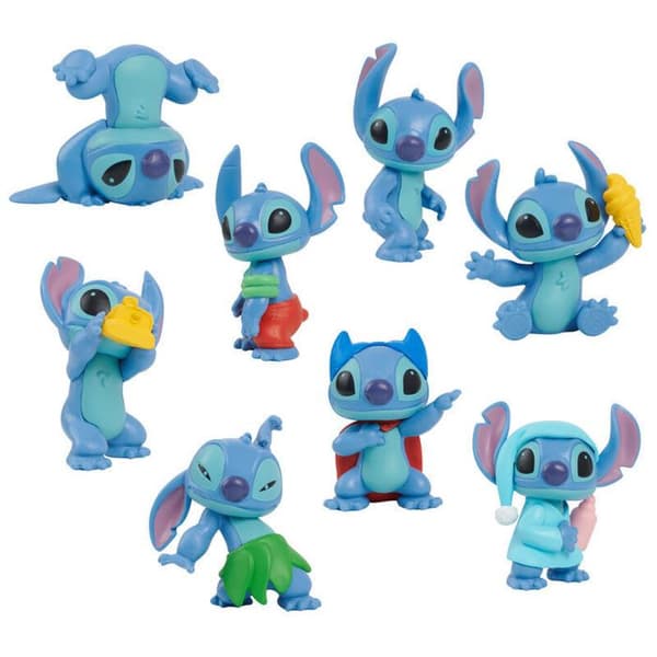 Figurin - Just Play - Disney Stitch - Färgglad figurin - Idealisk för samlare - Blandat