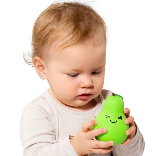 Leksak - Moltó - Mjuka sensoriska frukter - 7 delar - Giftfria - För barn från 3 år
