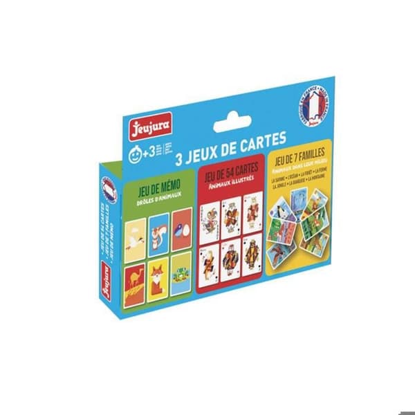 Coffert 3 Spelkort: 54 Kort, 7 Familjer, Memo