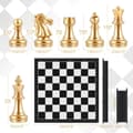 Miniatyrbild 3 av 5: Schackspel Magnetiskt Hopfällbart Schackbräde Schack Resemagnet Schackset med Schack Hopfällbart/Bärbart Förvaringsbräde för Barn från 6 År