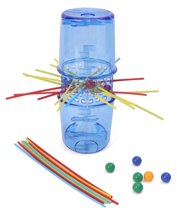 OBOSOE Fast Fun Blokus/Kerplunk, To-spiller spil, Børnespil for børn over 5 år, Let at lære familiespil, Lad ikke kuglerne få