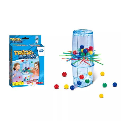 OBOSOE Fast Fun Blokus/Kerplunk, To-spiller spil, Børnespil for børn over 5 år, Let at lære familiespil, Lad ikke kuglerne få