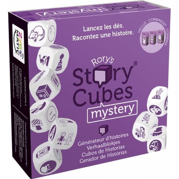 Story Cubes Mystery brädspel (lila) - AC-DÉCO - Reflektion och strategispel - från 6 år och uppåt