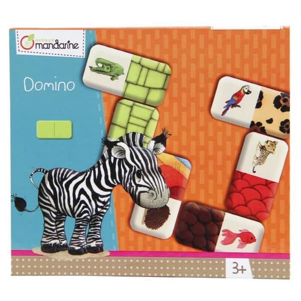 Domino - Mandarin - Dominodjur och texturer - Barn - 3 år - Reflektion och strategispel