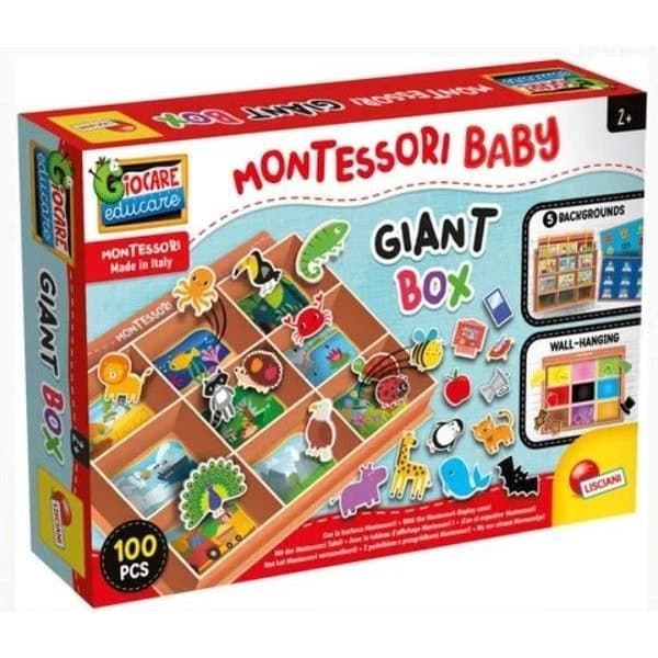 Jättelåda - LISCIANI - Montessori Baby - Olika aktiviteter - Klassificeringar och upptäckter - Robust anslagstavla
