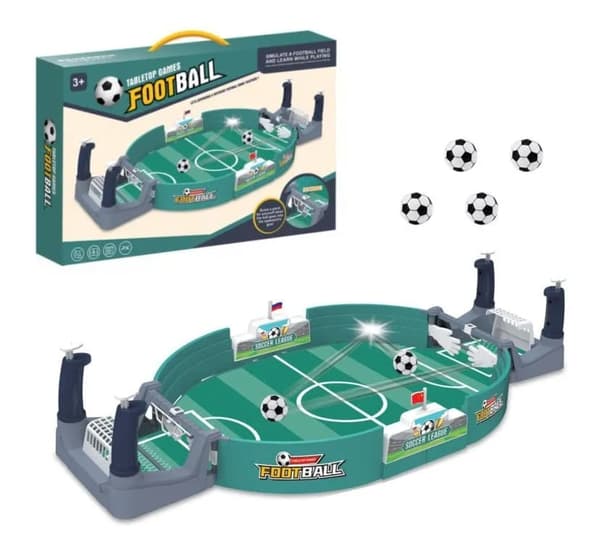 OBOSOE fodboldbord interaktivt spil, minibord fodbold flipperspil, interaktivt bordfodbold sportsbrætspil til børn voksne