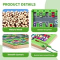 Pikkukuva 5 / 6: OBOSOE Magneettiset Aakkoset Sokkelo, Montessori-lelut, Aakkospalapeli Taaperon lelut, Aistilelut Hienomotoriset taidot, Lahjat baariin