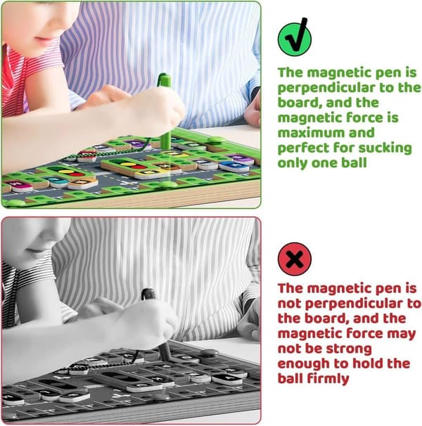 OBOSOE Magneettiset Aakkoset Sokkelo, Montessori-lelut, Aakkospalapeli Taaperon lelut, Aistilelut Hienomotoriset taidot, Lahjat baariin