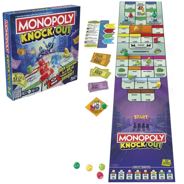 Brettspill Monopoly Knockout (NO)