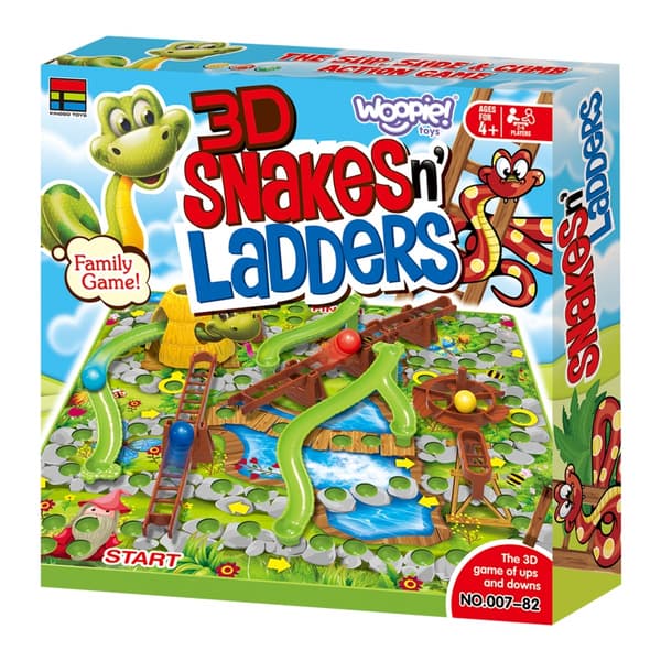 WOOPIE Stegar och Ormar Brädspel 5+