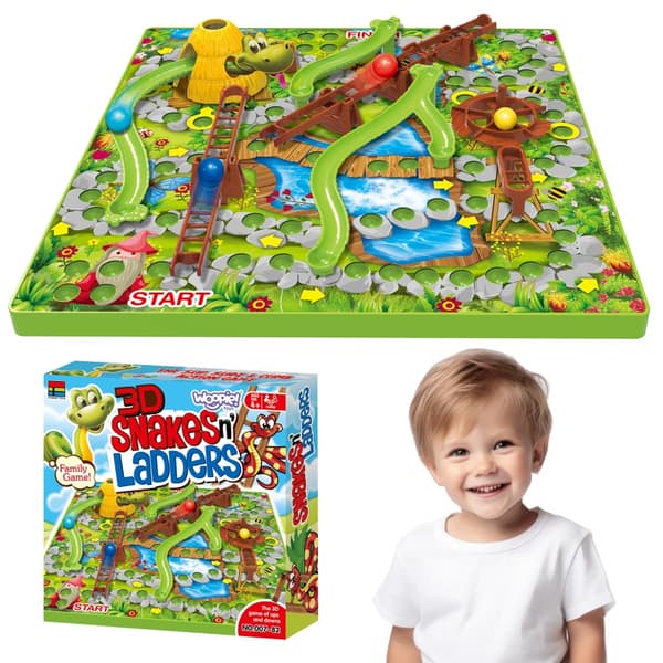 WOOPIE Stegar och Ormar Brädspel 5+