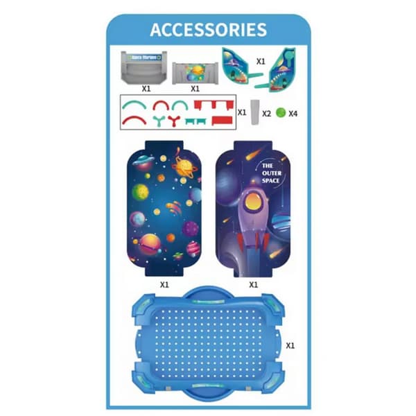 WOOPIE Arcade-peli Flipperi "Avaruuspeli" 2-in-1