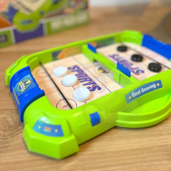WOOPIE 2-i-1 Mini Hockey og Racing Arkadespil