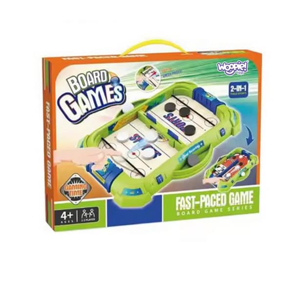 WOOPIE 2-i-1 Mini Hockey og Racing Arkadespil