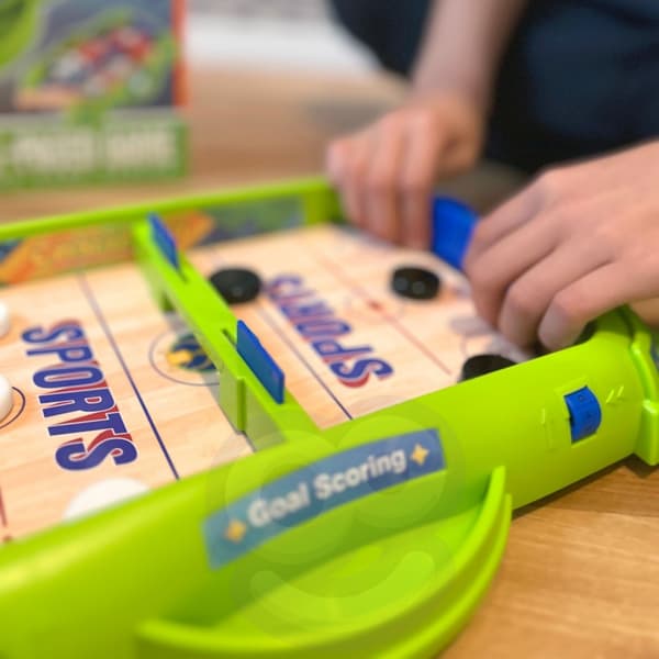 WOOPIE 2-i-1 Mini Hockey og Racing Arkadespil