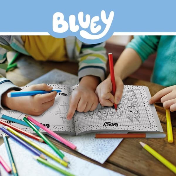 Tegningssæt Bluey Pocket Drawing School (12 enheder)
