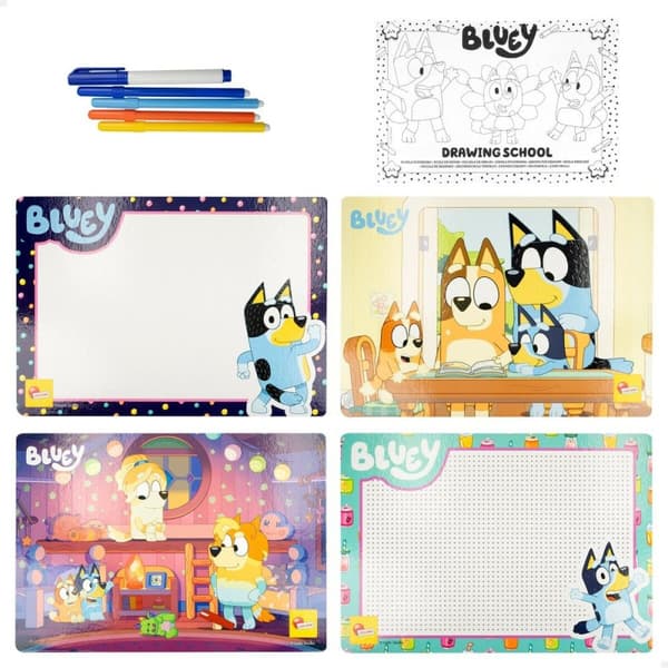 Tegningssæt Bluey Pocket Drawing School (12 enheder)
