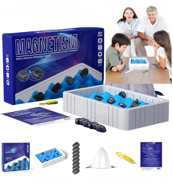 OBOSOE Magnetic Effect Chess Game – Sjovt og udfordrende logikspil til børn skakspil – Sjovt og udfordrende logikspil for børn