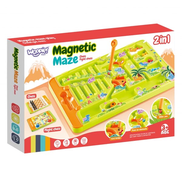 WOOPIE Magnetic Labyrint Spil 2-i-1 – Kinesisk figur