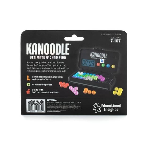 Learning Resources Kanoodle Ultimate Champion, Tankespel och logikspel med 500 utmaningar, från 7 år.