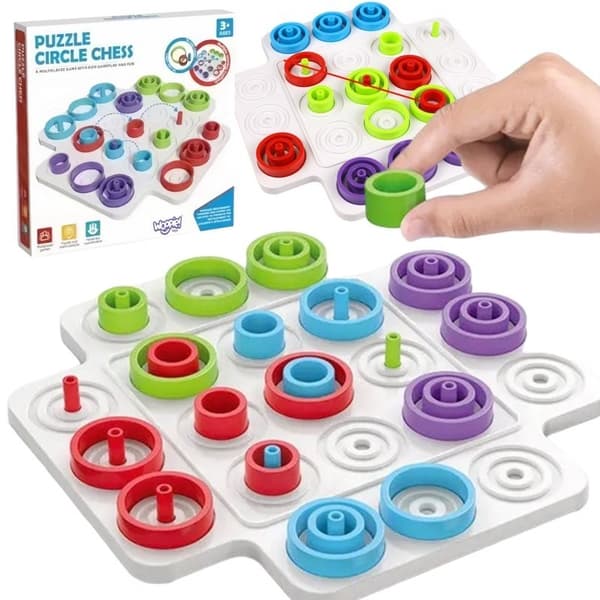 Strategiskt hjärnträningsspel Tre på rad 36 delar. Lumarko!