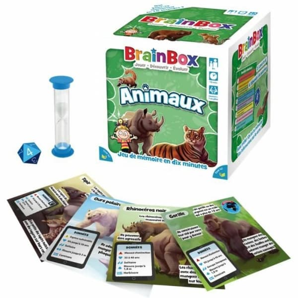 Opettavainen peli Asmodee BrainBox - Animales