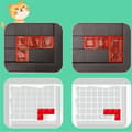 Miniatyrbild 5 av 5: OBOSOE Gladiatorspel – 4-spelare Tetris-bräda för barn – Pedagogiskt och roligt
