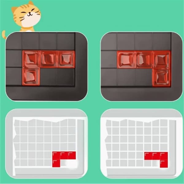 OBOSOE Gladiatorspel – 4-spelare Tetris-bräda för barn – Pedagogiskt och roligt
