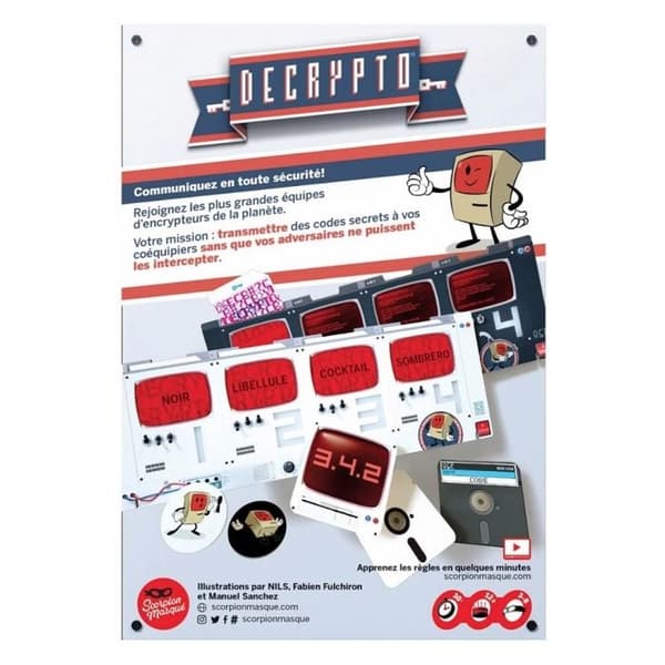 Brädspel - ASMODEE - Decrypto - Pojke och tjej - Från 12 år