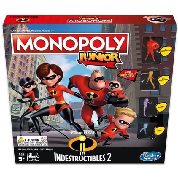 MONOPOLY JUNIOR - Incredibles 2 - Brädspel