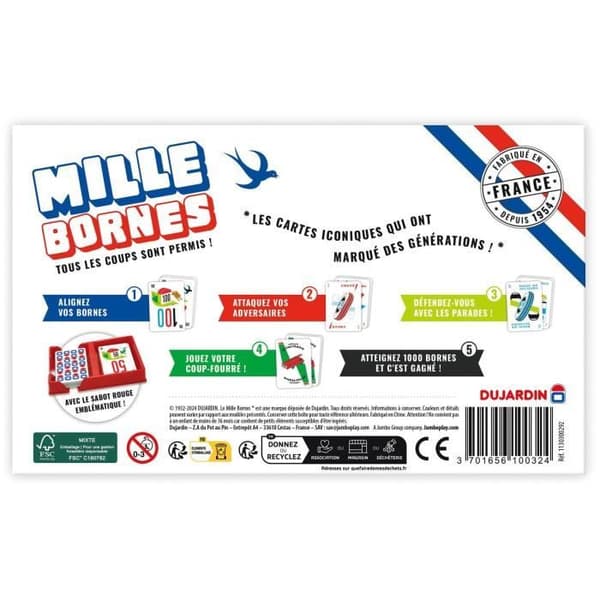 Mille bornes Classique - Brädspel - DUJARDIN - Från 6 år