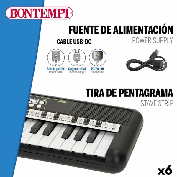 20-Key keyboard Bontempi 42 x 4 x 15 cm (6 enheder)