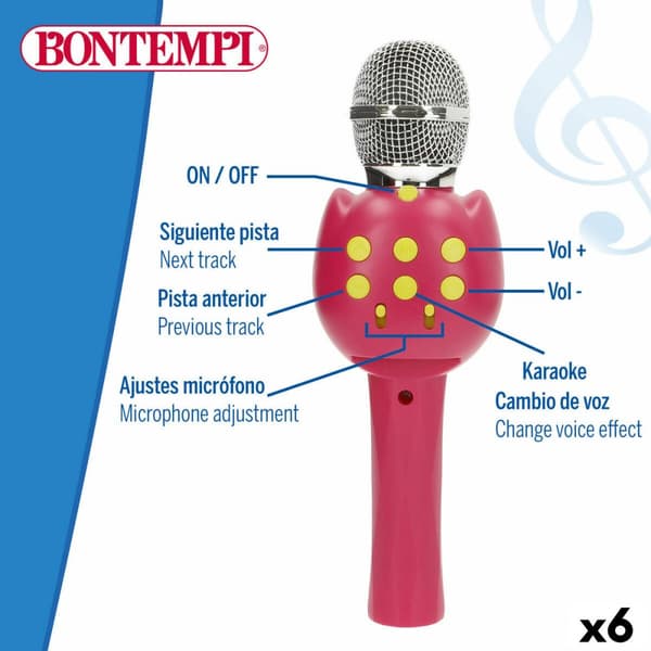 Karaokemikrofon Bontempi 6 enheder