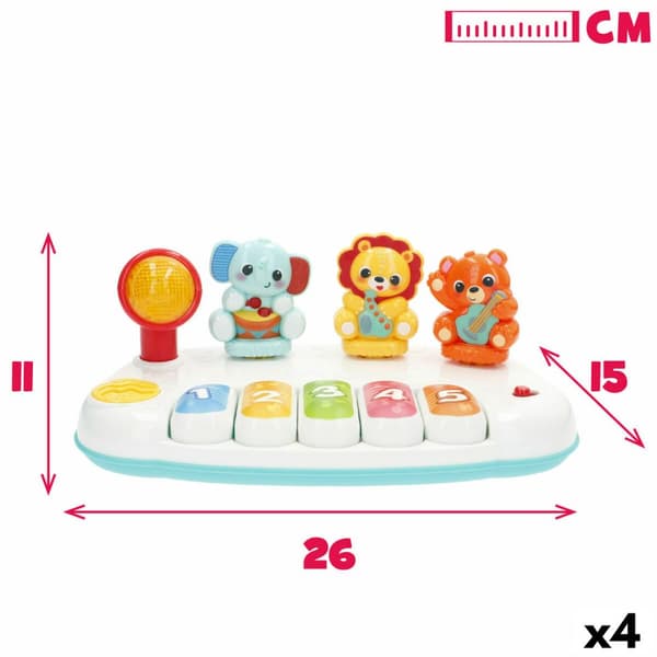Legetøjsklaver Winfun 26 x 11 x 15 cm (4 enheder)
