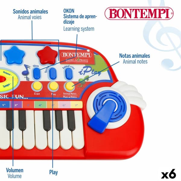 Elektrisk Piano Bontempi 38 x 18 x 17 cm (6 enheder)
