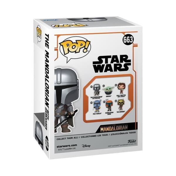 Funko Pop! Star Wars: The Mandalorian Säsong 3 - The Mandalorian med Darksaber- USED