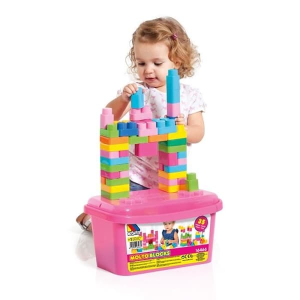 Block Box med 35 stycken Rosa
