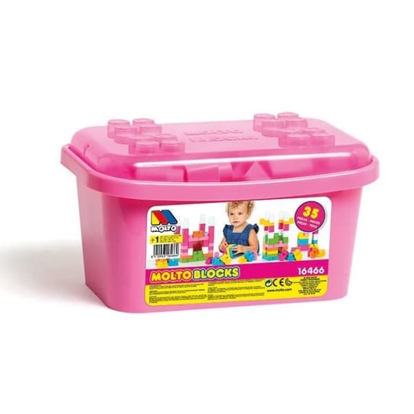 Block Box med 35 stycken Rosa