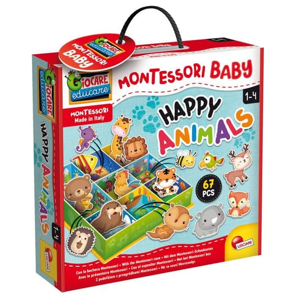 Lärande spel - Lisciani - 92772 - Montessori - 3D - 50 former av självrättning