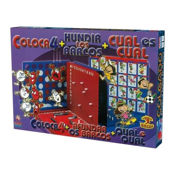 3 i 1-spel - Hundir los Barcos - Coloca 4 - Ålder: 0 månader - Födelse