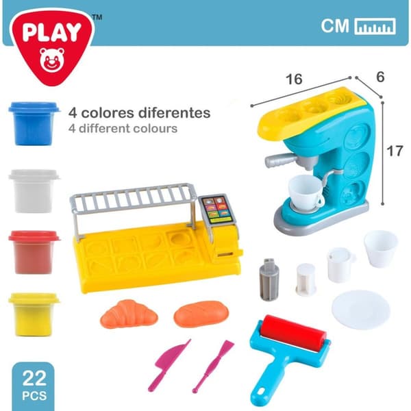 Kreativt Modellervoks Spil PlayGo (2 enheder) Kaffemaskine