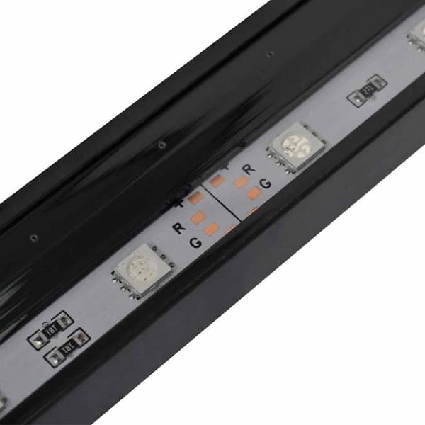 vidaXL LED-akvarielampe med boblefunktion 48 cm RGB-farver