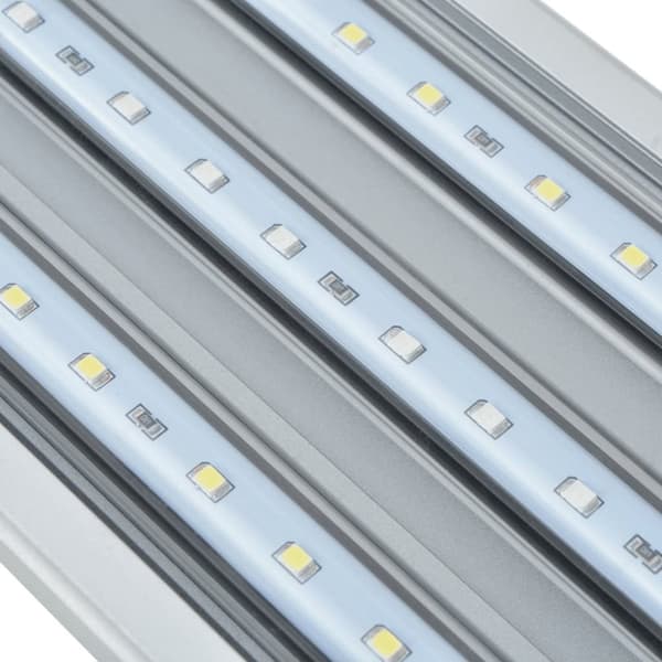 vidaXL Akvarielampe LED 120-130 cm aluminium IP67