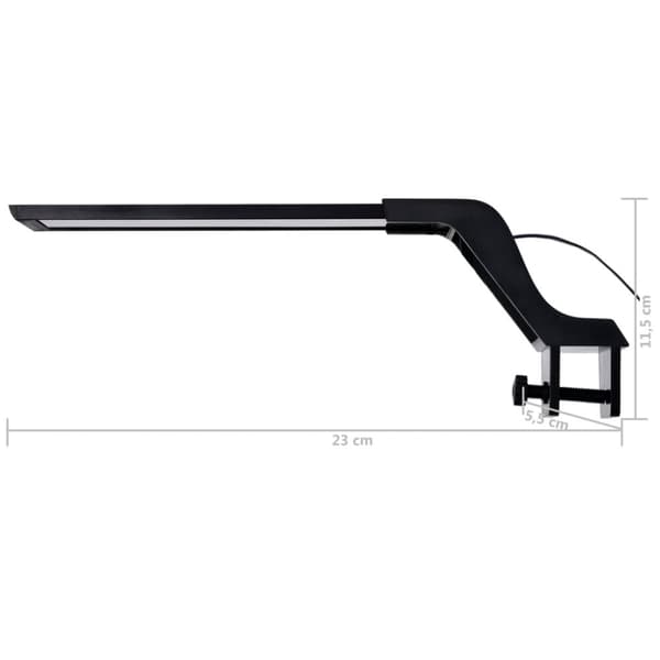 vidaXL Akvariebelysning med klämma 25-45 cm blå och vit