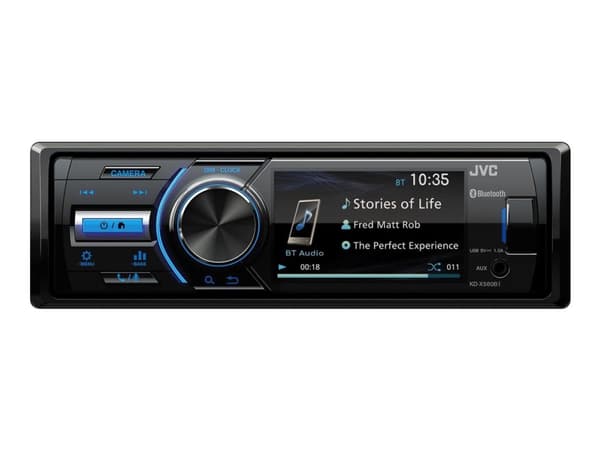 JVC KD-X560BT - Digital mottagare - display - 3" - inbyggd enhet - Enkel-DIN - 45 W x 4