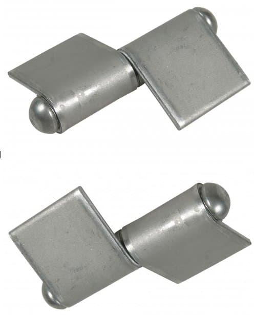 Gångjärn 120mm Stålvinge typ - 1 par - vänster och höger hand