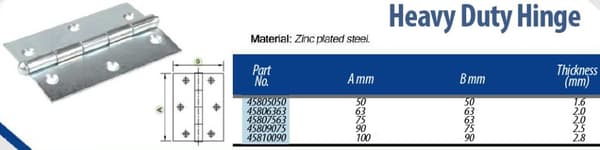 Sarana heavy duty 75x63 Sinkitty - 1pari - 2kpl.